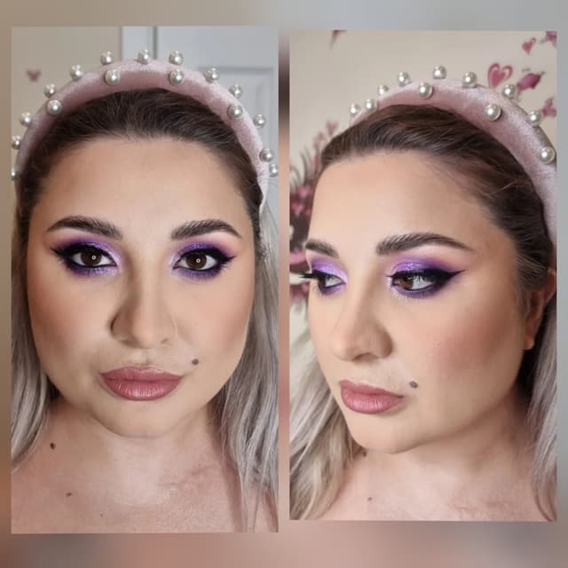 Glam makeup
