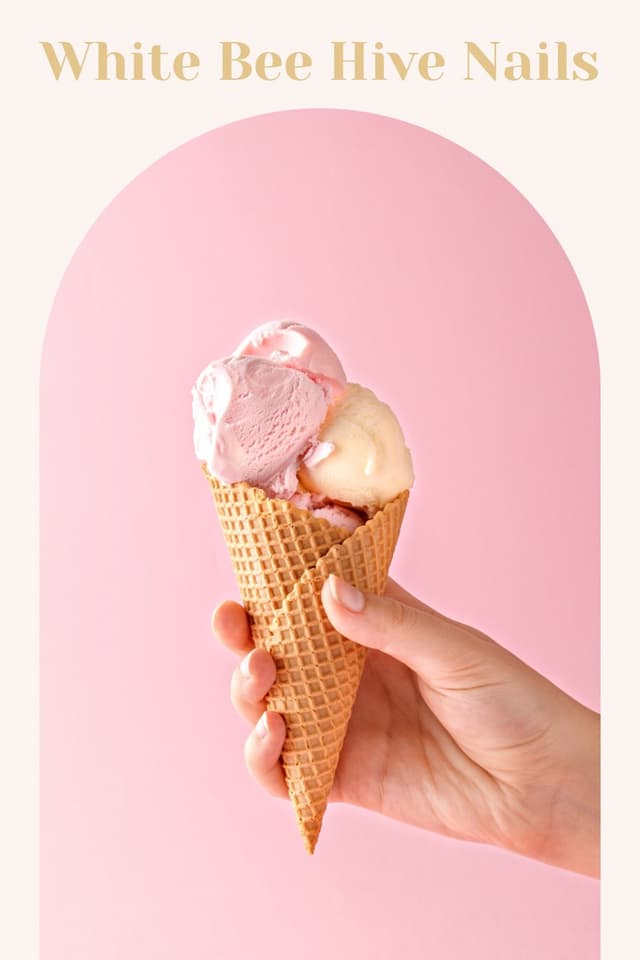 White Bee Hive Nails